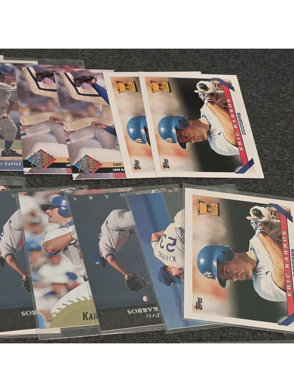 Eric Karros Baseball Card Lot -35 Cards, Many Rookies